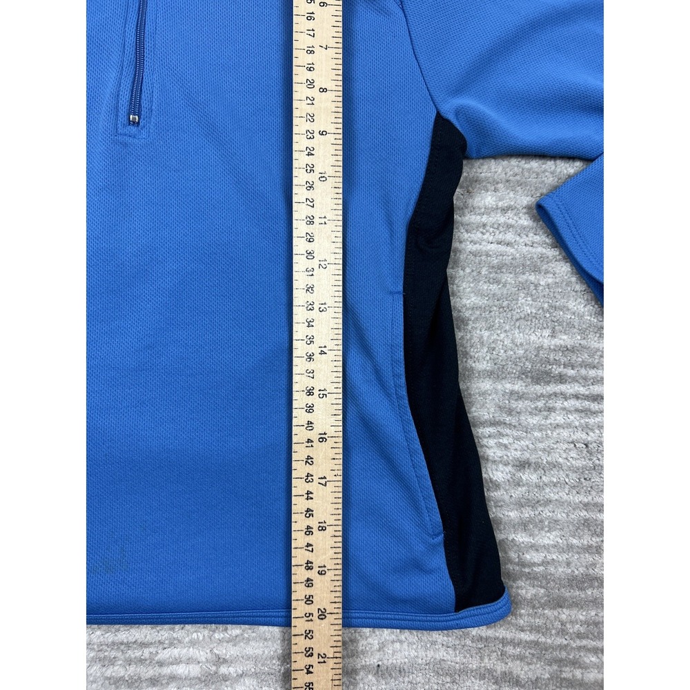 Nike Hoodie Women XS Blue Half Zip Pullover Athletic Long Sleeve Side Stripe - Picture 5 of 12